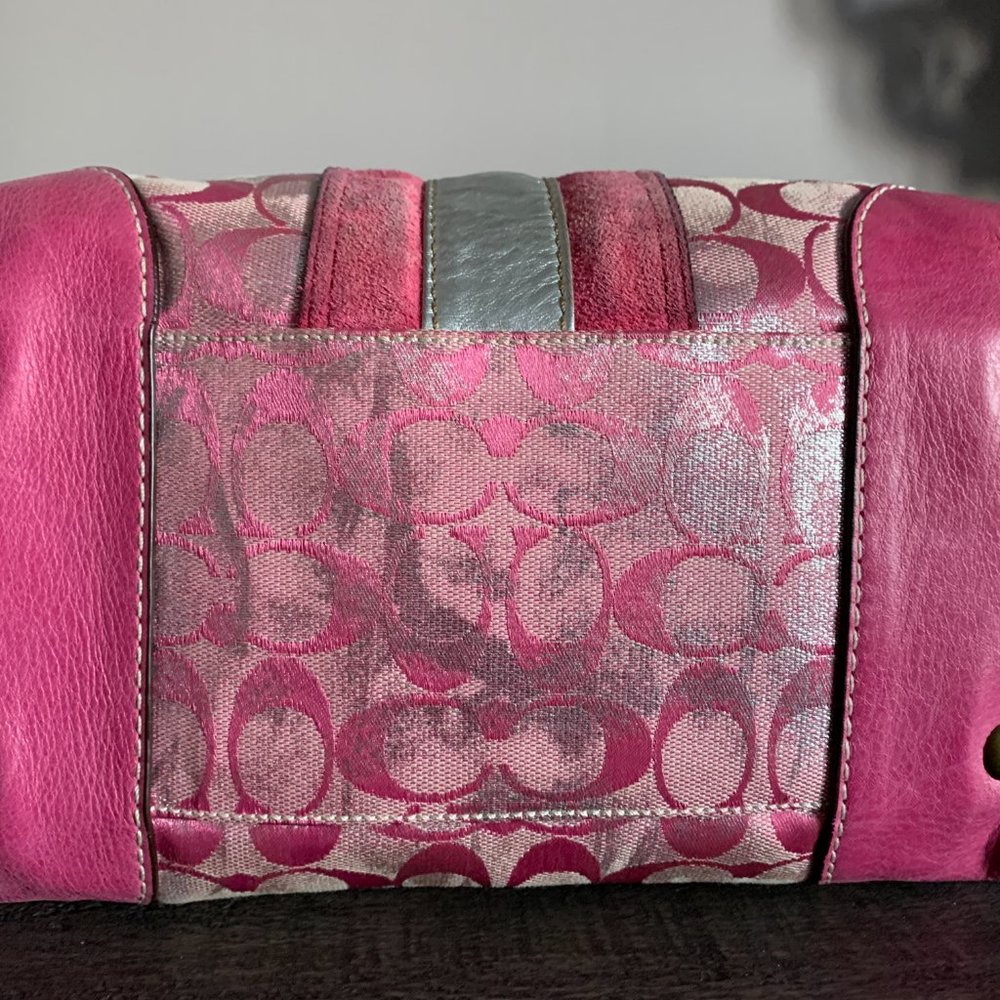 Vintage Pink Coach Purse and Wallet Set - Picture 6 of 13